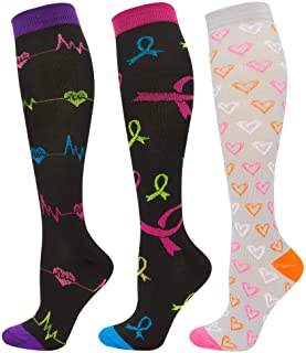 3 pares de calcetines de chicas/Corazones/Osos Rosa/Blanco 0-3 3-6 mths Nursery Time