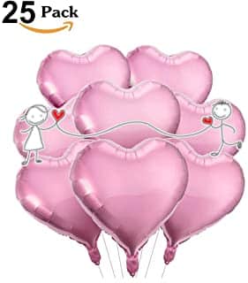 globos de corazone con helio